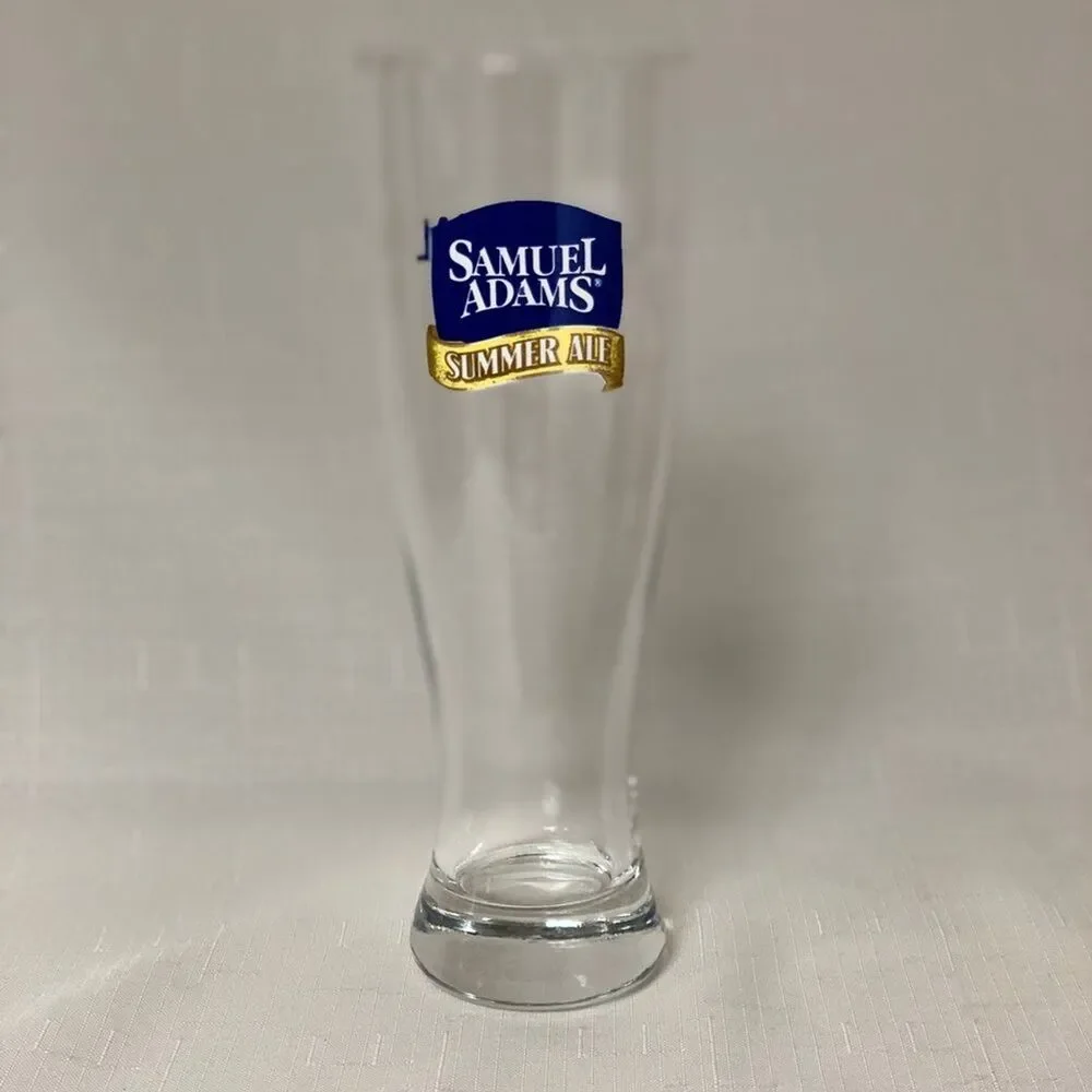 Samuel Adams Seasonal Brew Tall Pint Glass Pilsner Classic Beverage Drinkware